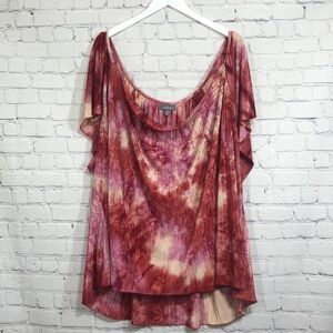 Essentials plus size top pink